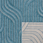Alfombra Santorini 989 - Diseño Gráfico - Turquesa - Interior / Exterior