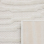 Patterned rug White: SAN990BLA Nazar rugs