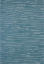 Alfombra Santorini 990 - Estampado gráfico - Turquesa - Interior / Exterior