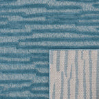 Alfombra Santorini 990 - Estampado gráfico - Turquesa - Interior / Exterior