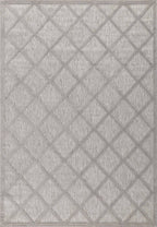 Alfombra Santorini 991 - Diseño Gráfico - Gris - Interior / Exterior