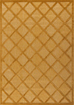 Alfombra Santorini 991 - Estampado gráfico - Amarillo - Interior / Exterior