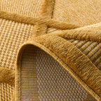 Alfombra Santorini 991 - Estampado gráfico - Amarillo - Interior / Exterior