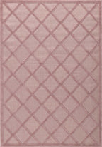 Alfombra Santorini 991 - Estampado gráfico - Rosa - Interior / Exterior