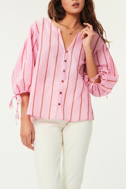 Sancho Blouse - Sienna Stripe