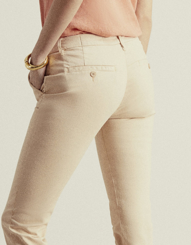 Pantalón chino Sandy 2 Basic - Avellana - Mujer