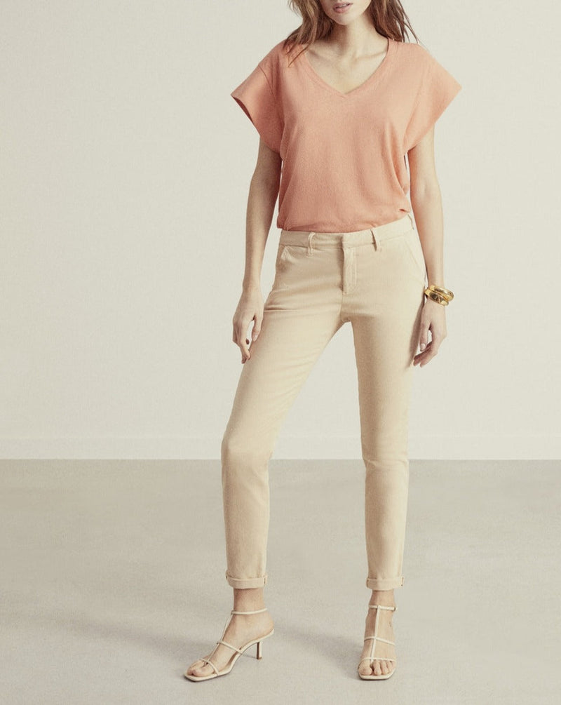 Pantalón chino Sandy 2 Basic - Avellana - Mujer