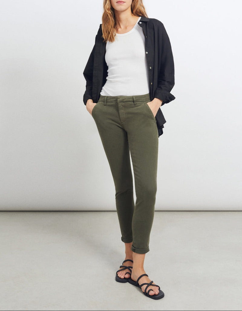 Pantalon Chino Sandy 2 Basic - Army - Femme