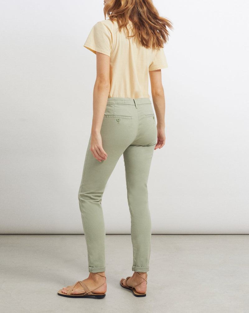 Reiko - Sandy 2 Basic Chino Pants - Tomillo - Mujer