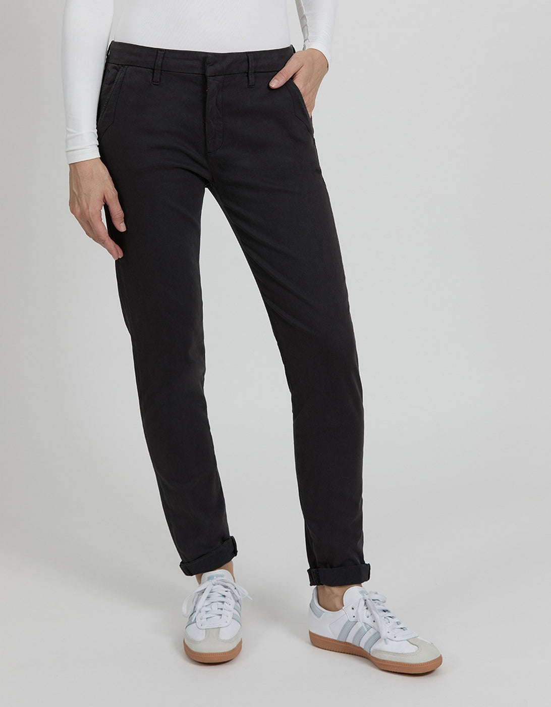 Pantalon Chino Sandy 2 Basic - Carbone - Femme