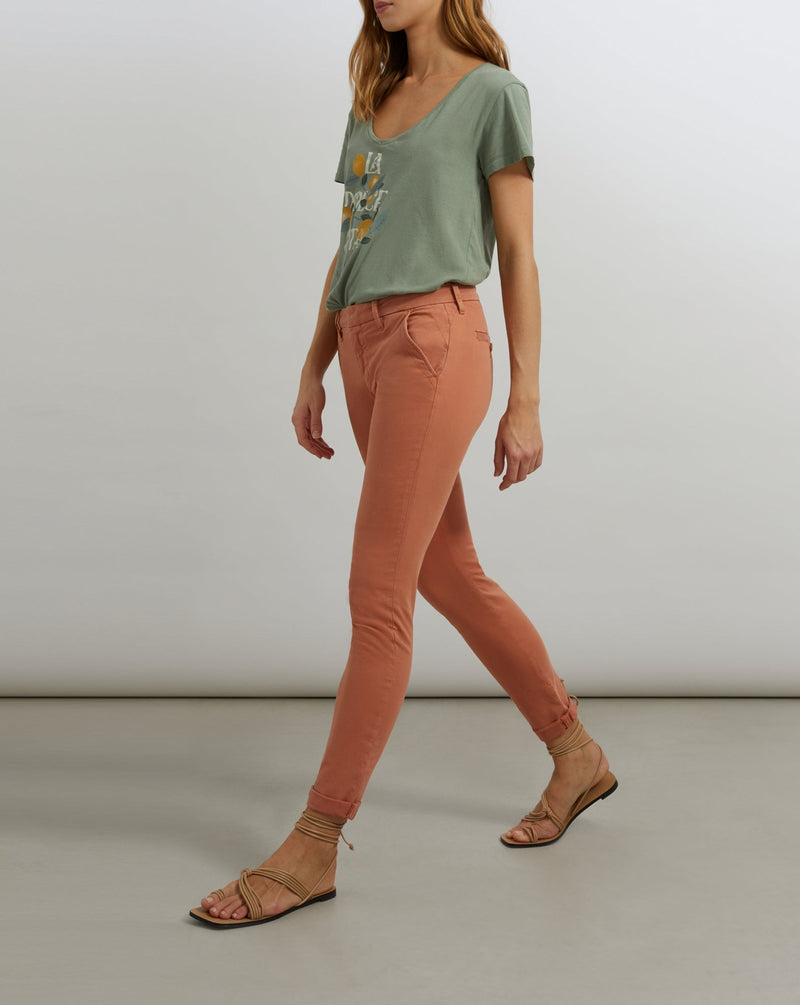 Reiko - Sandy 2 Basic Chino Pants - Mocha - Woman