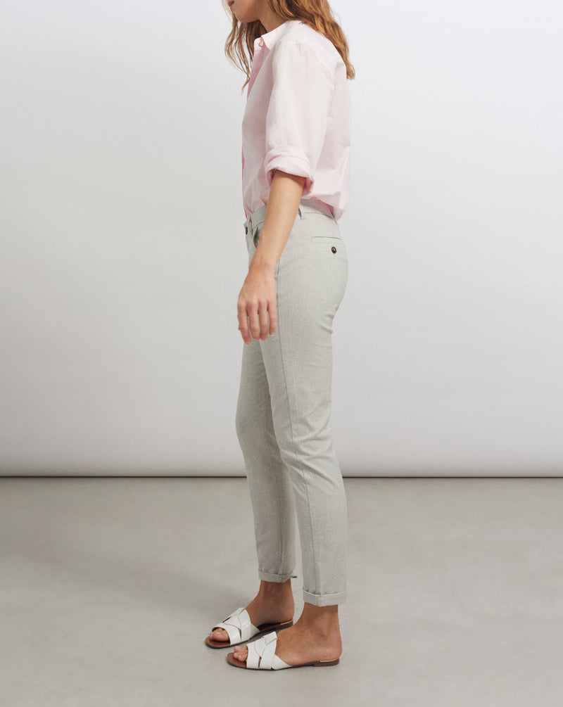 Reiko - Sandy Fancy Basic Trousers - Squall - Woman