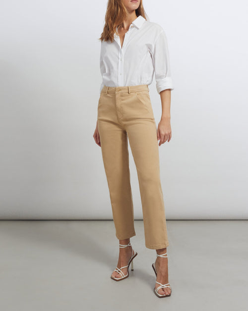 Reiko - Pantalones cortos Basic Sandy de mujer - Beige