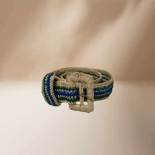 Ceinture Saneya - Beige & Green