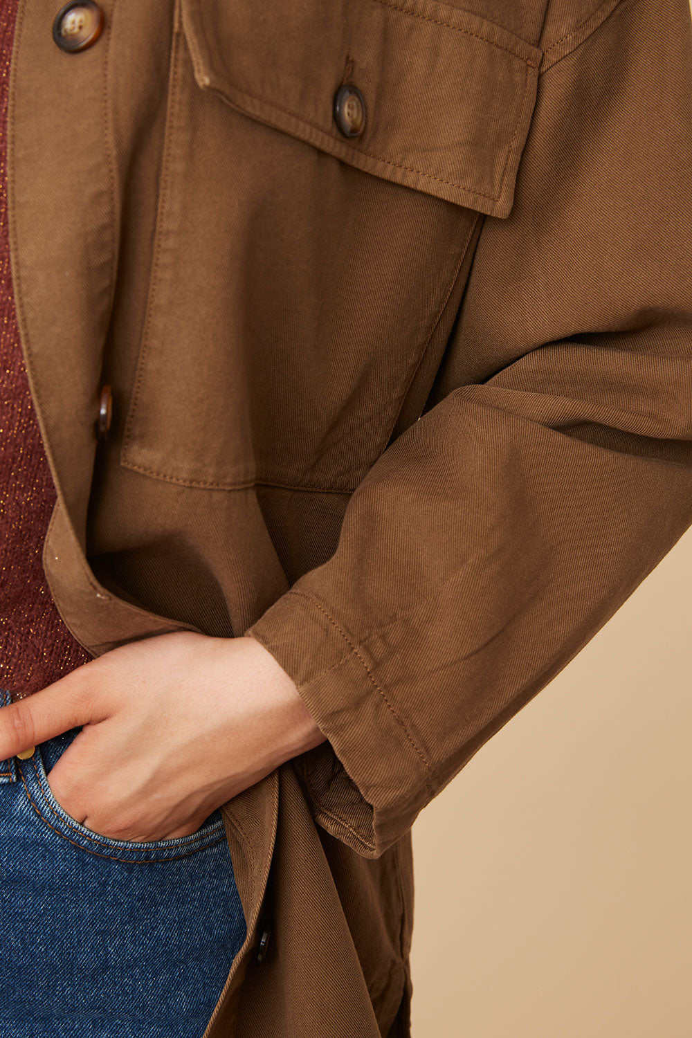 Sobrecamisa Saniou - Oliva