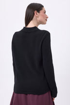 Camisa con flecos delanteros Santa - Negro - Mujer