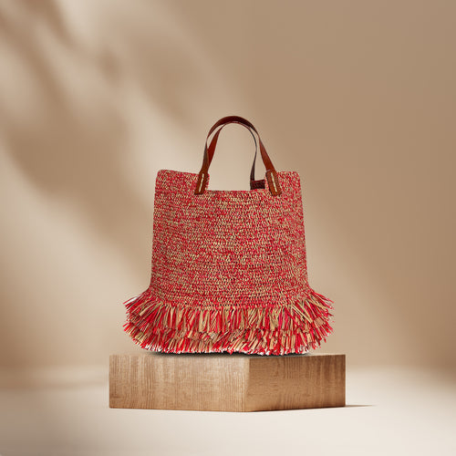 Bag Sarsso Bicolore - Beige & Pink