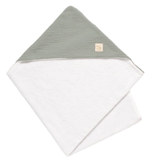 Sortie De Bain En Double Gaze De Coton Et Éponge