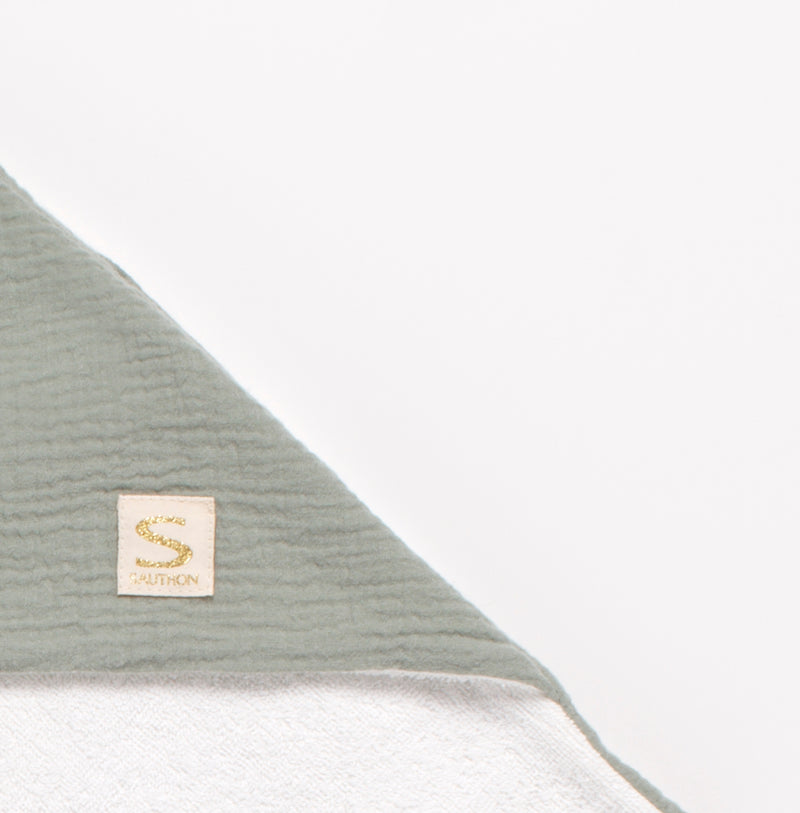 Sortie De Bain En Double Gaze De Coton Et Éponge