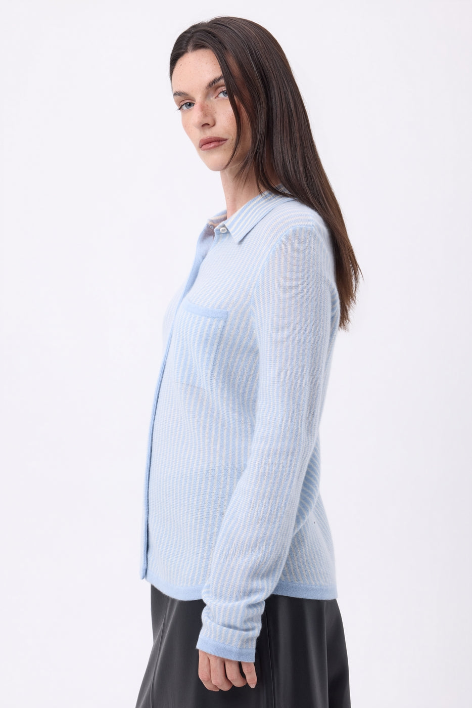 Chemise À Rayure Sassy - Bleu Ciel Blanc - Femme