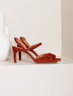 Sandales À Talon Amalia - Cherry burnt - Femme