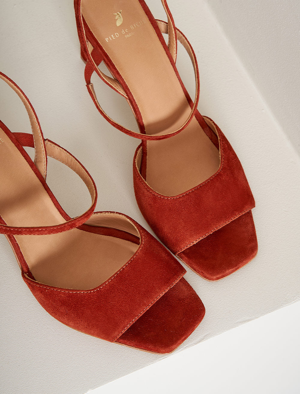 Sandales À Talon Amalia - Cherry burnt - Femme