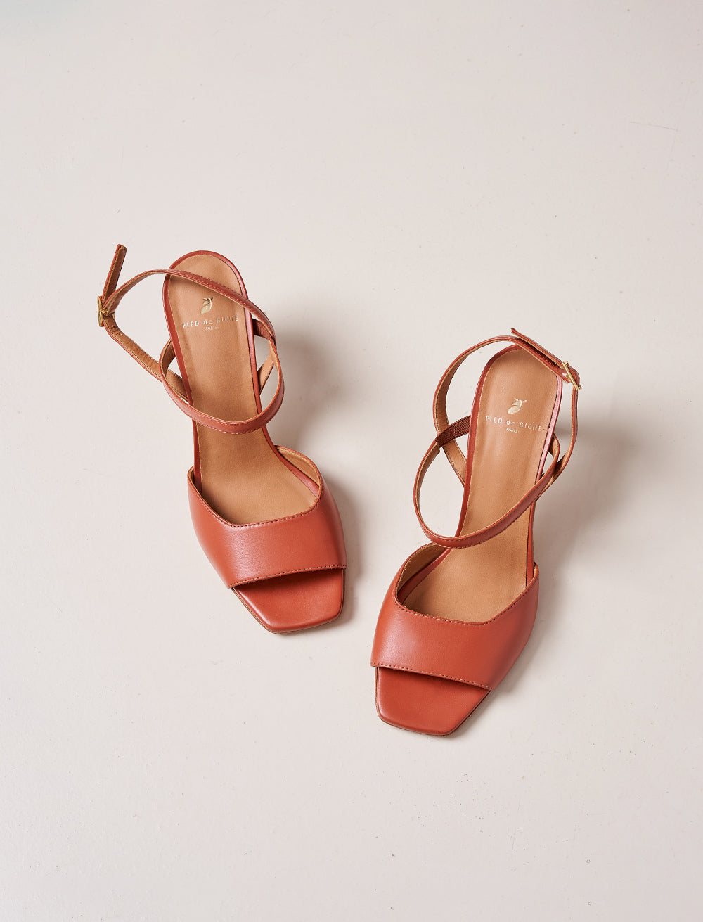 Amalia Heeled Sandals - Cognac - Women