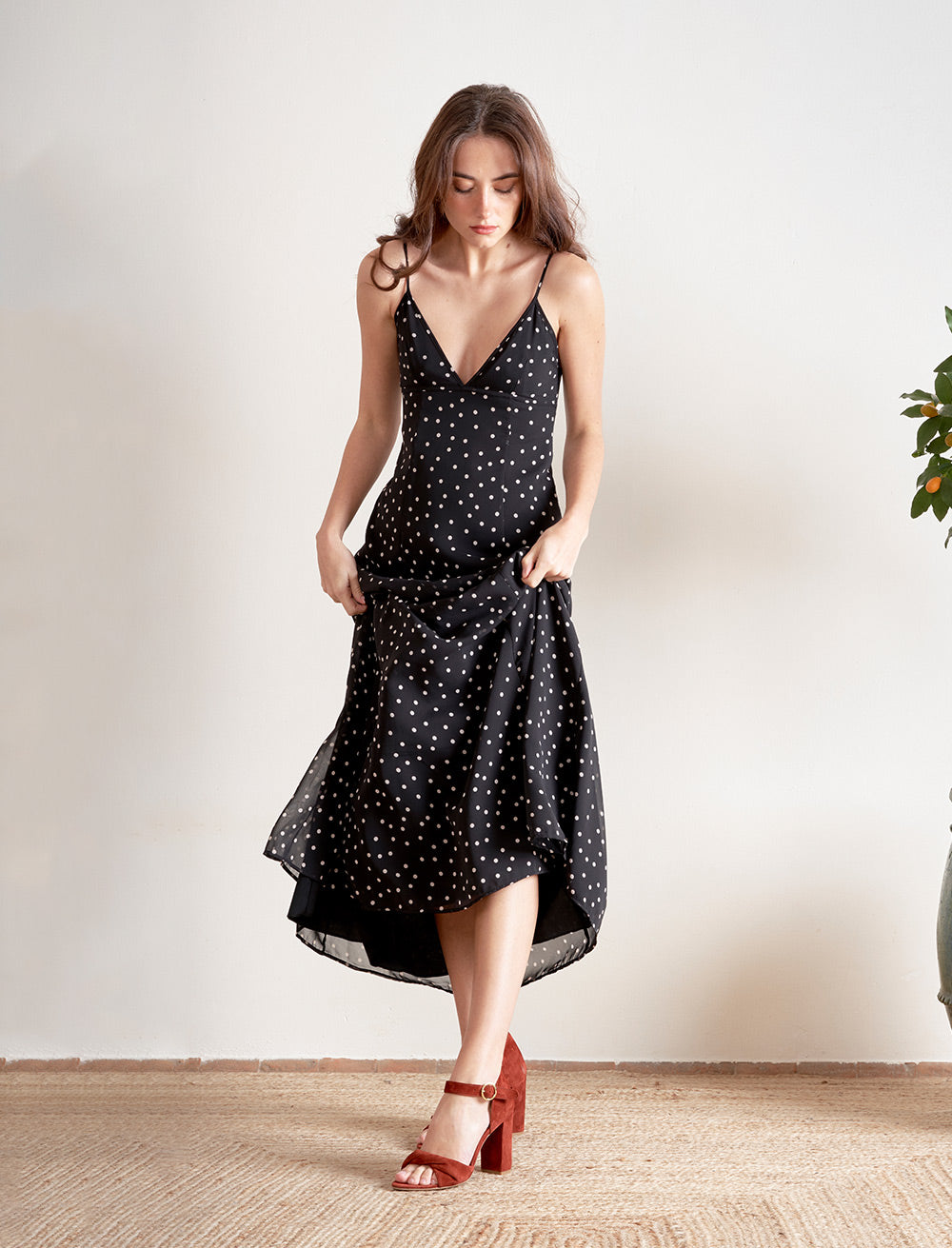 Sandales À Talon Pia - Cherry burnt - Femme