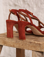 Sandalias De Tacón Alba - Cherry burnt - Mujer