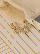 Boucles D'Oreilles Pendantes Saturne