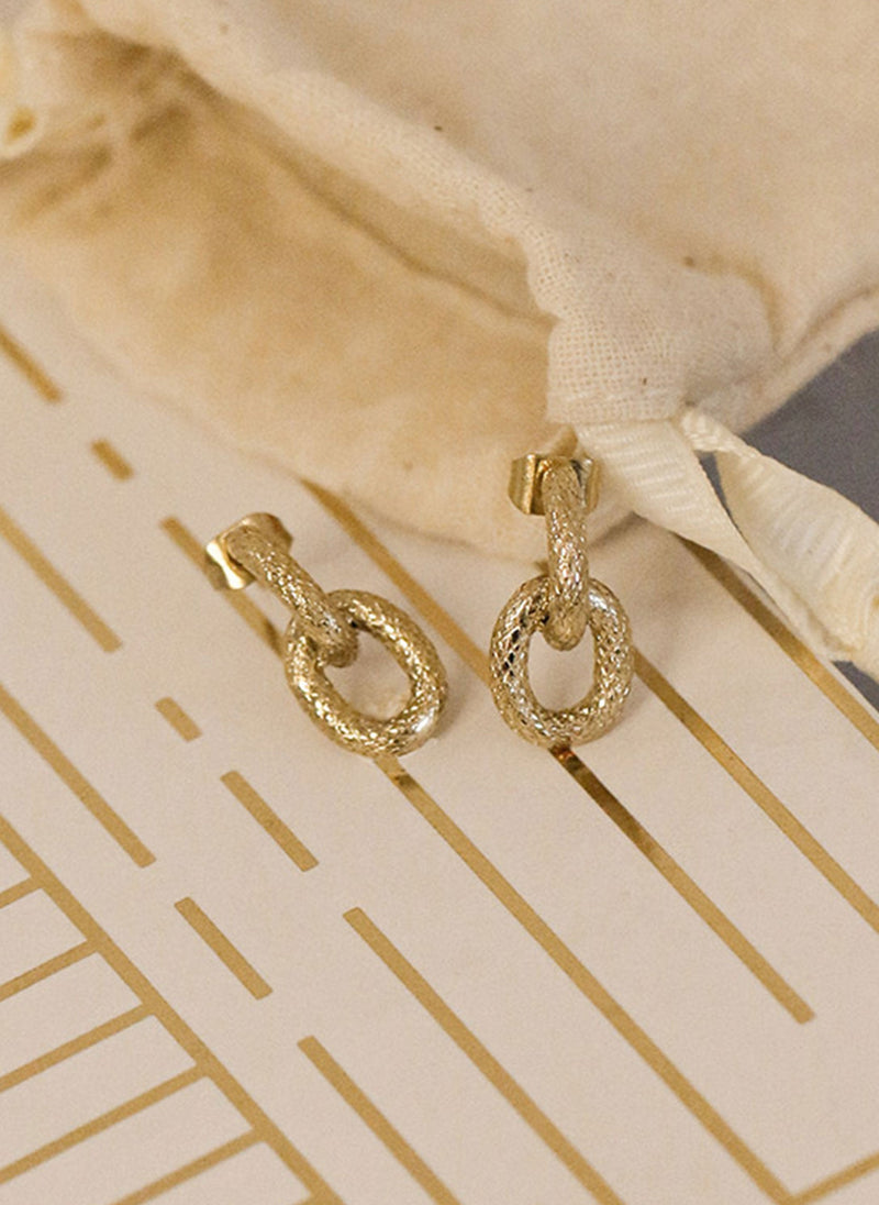 Boucles D'Oreilles Pendantes Saturne