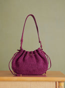 Petite Mendigote - Sauline Raffia bag - Fuchsia