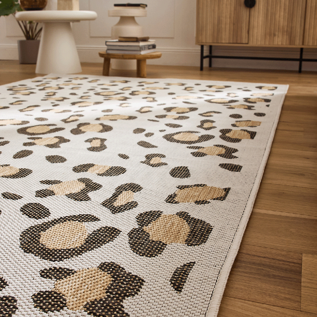Alfombra Savanna 522 - Leopardo - Beige - Interior/Exterior