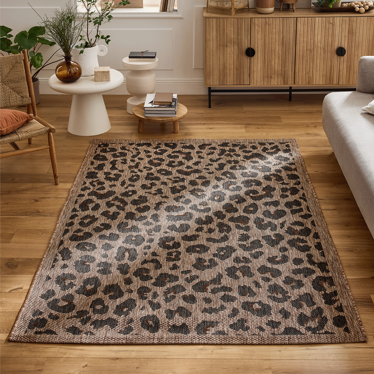 Savanna - Tapis D'Intérieur/Extérieur - Polypropylene - Marron