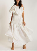 Robe Longue - White - Femme