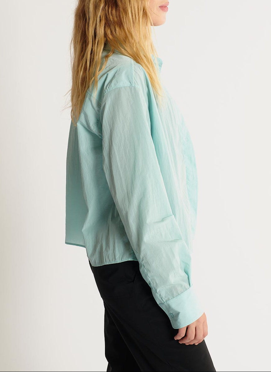 Top Mangas Largas - Verde Agua - Mujer