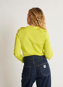 Cardigan Manches Longues - Jaune - Femme