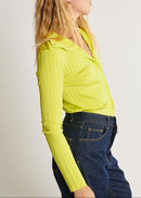 Cardigan Manches Longues - Jaune - Femme