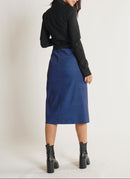 Robe Longue - Noir / Bleu - Femme