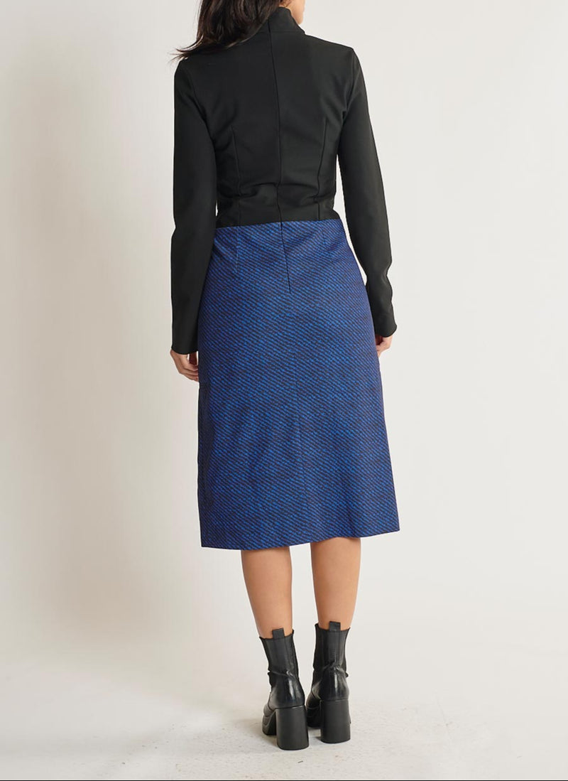 Robe Longue - Noir / Bleu - Femme