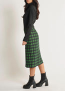 Robe Longue - Noir / Vert - Femme