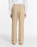 pantalon droit large sleek worker savy praline labdip