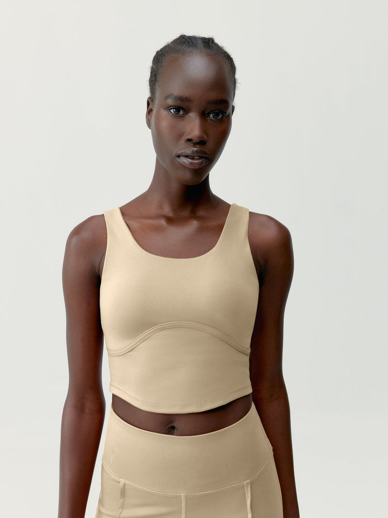 Top Sayani Beige - Femme