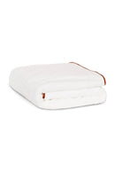 Serviette Bain - Blanc Liseré Rouge Basque