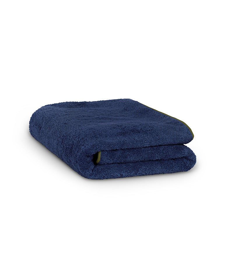 Badhanddoek - Nachtblauw Met Kakibies