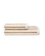Telo Bagno - Beige a Righe Marroni