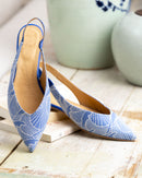 Slippers Slingback Jean-Vier Blue Waves - Femme