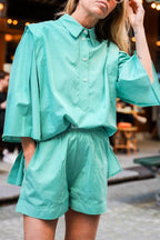 Margaux Lonnberg - Short Oliver - Green Stripes