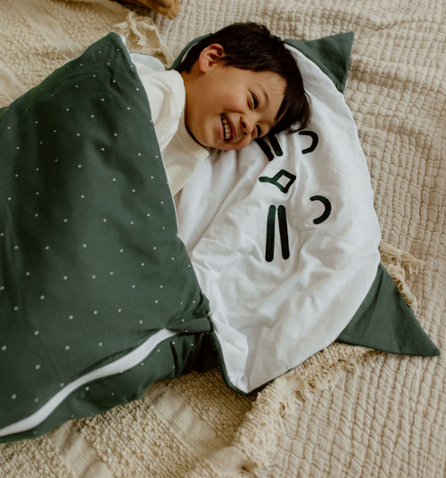 Sac De Couchage 4 saisons Chat Coton - Vert