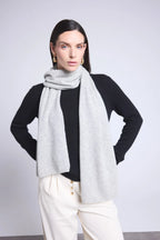 Unisex Scarf Stole - Light Grey - Unisex